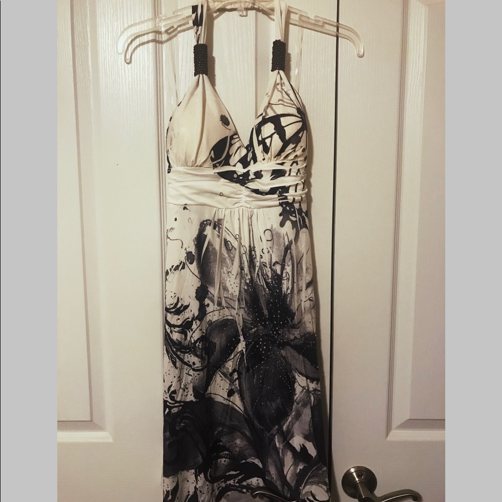White Patterned Dress